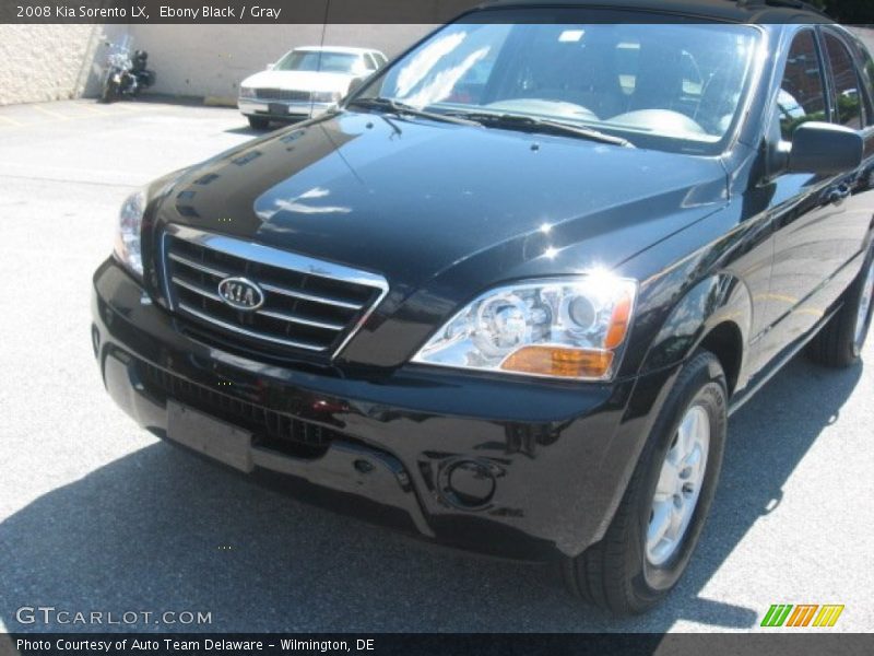 Ebony Black / Gray 2008 Kia Sorento LX