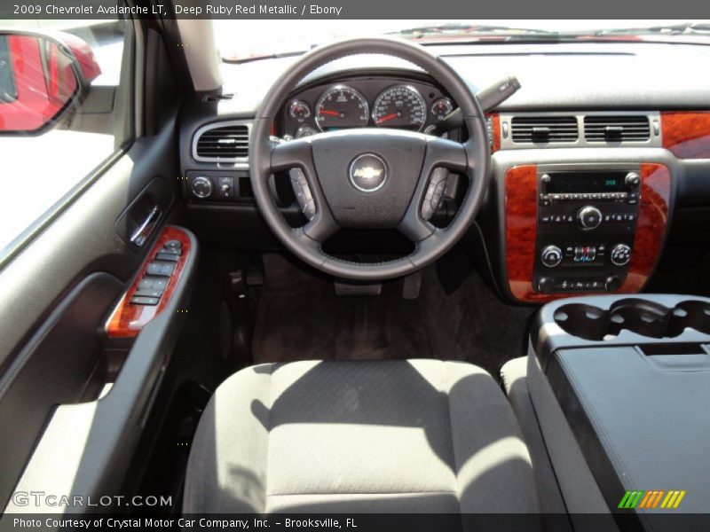 Deep Ruby Red Metallic / Ebony 2009 Chevrolet Avalanche LT