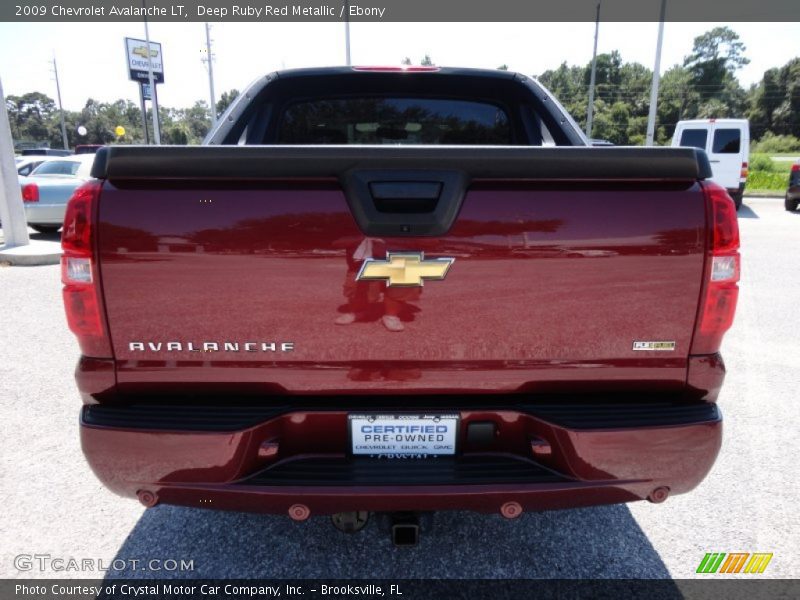 Deep Ruby Red Metallic / Ebony 2009 Chevrolet Avalanche LT
