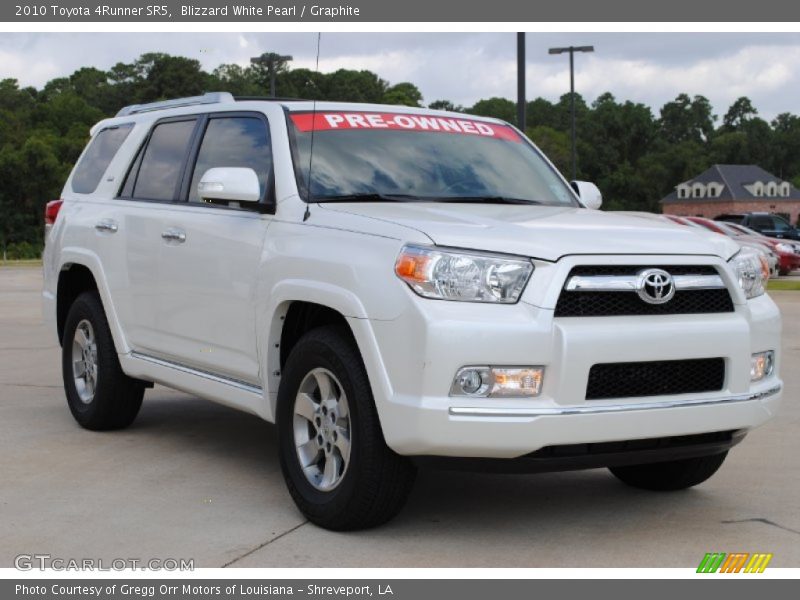 Blizzard White Pearl / Graphite 2010 Toyota 4Runner SR5