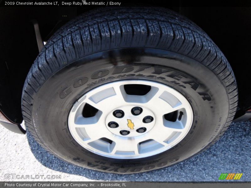 Deep Ruby Red Metallic / Ebony 2009 Chevrolet Avalanche LT