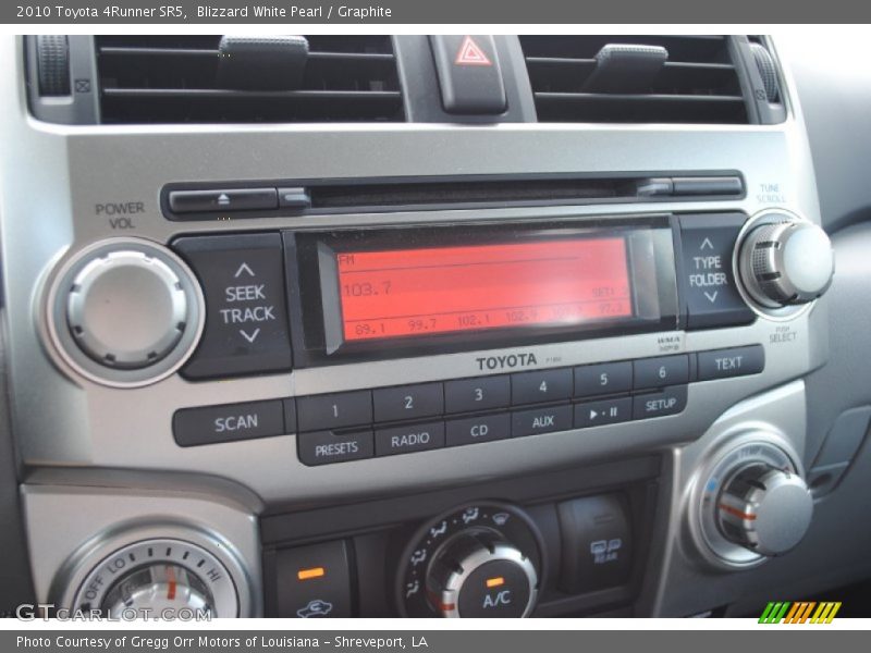 Blizzard White Pearl / Graphite 2010 Toyota 4Runner SR5