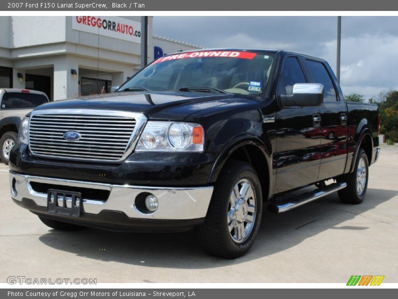 Black / Tan 2007 Ford F150 Lariat SuperCrew