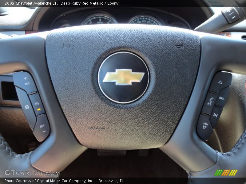 Deep Ruby Red Metallic / Ebony 2009 Chevrolet Avalanche LT