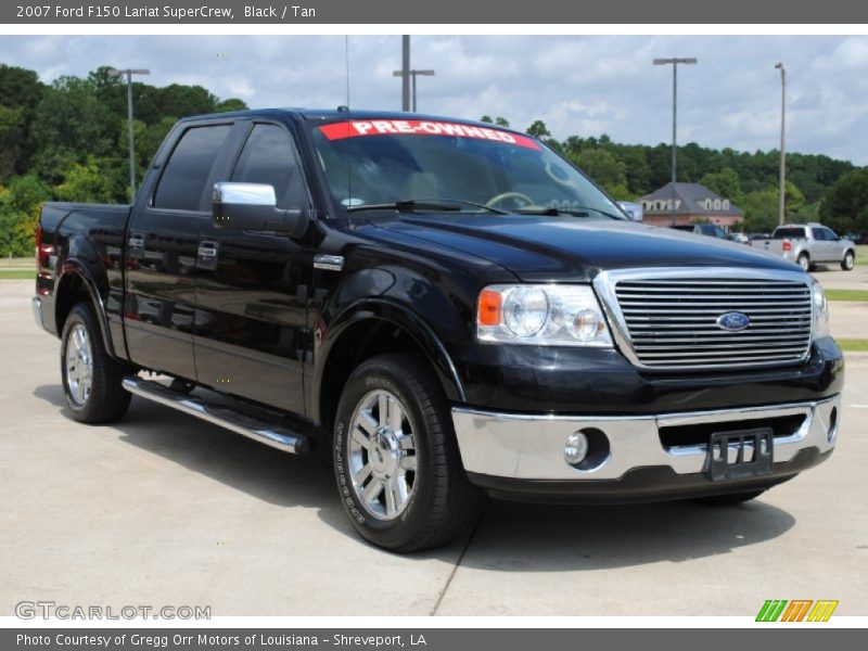 Black / Tan 2007 Ford F150 Lariat SuperCrew
