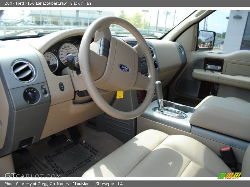 Black / Tan 2007 Ford F150 Lariat SuperCrew