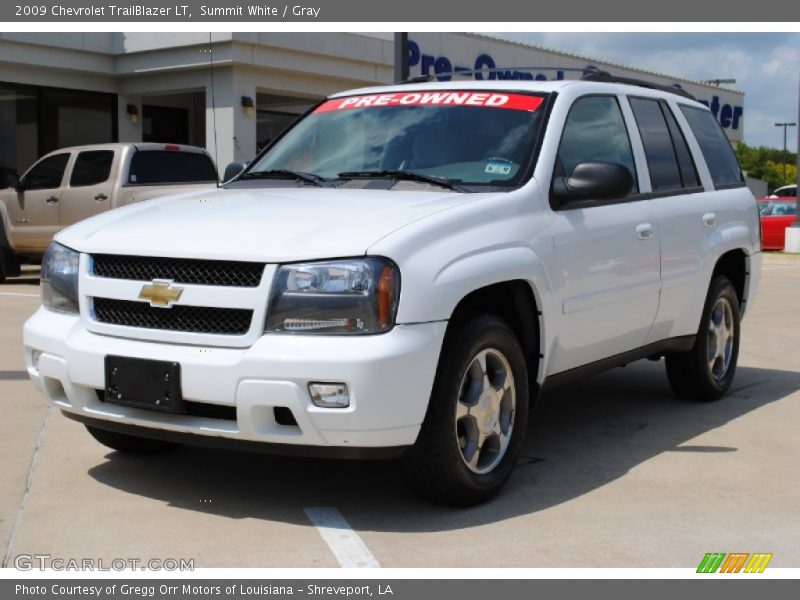 Summit White / Gray 2009 Chevrolet TrailBlazer LT
