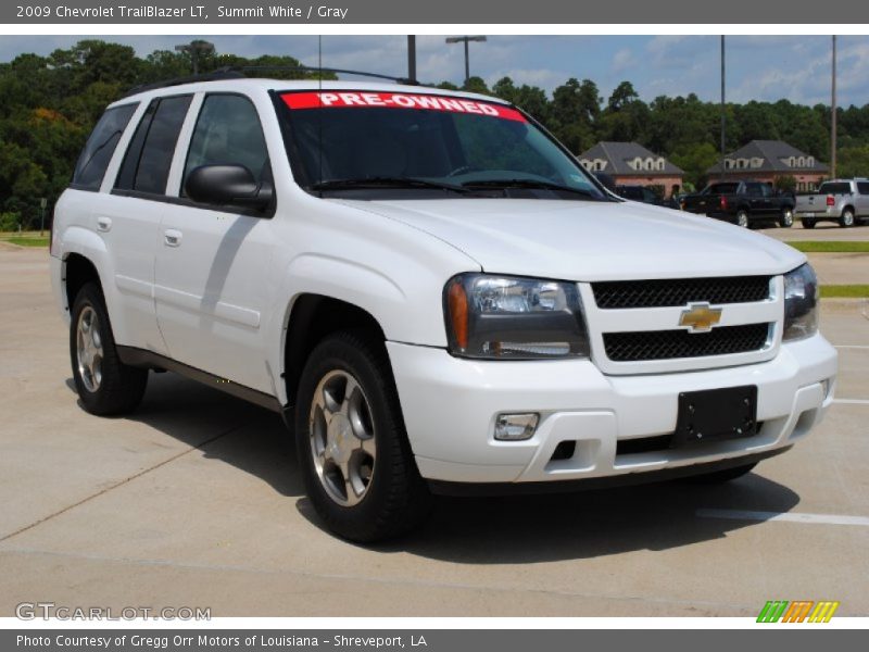 Summit White / Gray 2009 Chevrolet TrailBlazer LT
