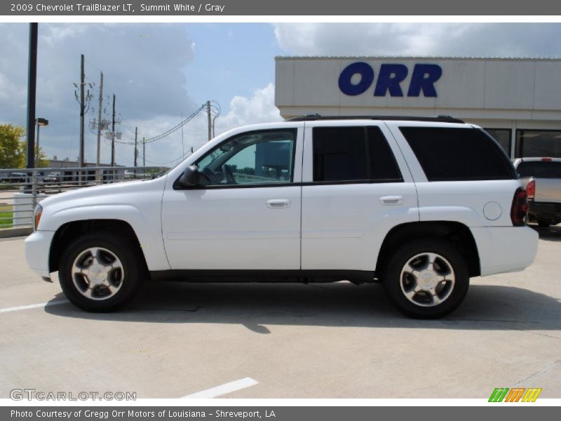 Summit White / Gray 2009 Chevrolet TrailBlazer LT