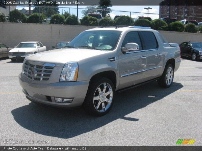 Quicksilver / Ebony 2008 Cadillac Escalade EXT AWD