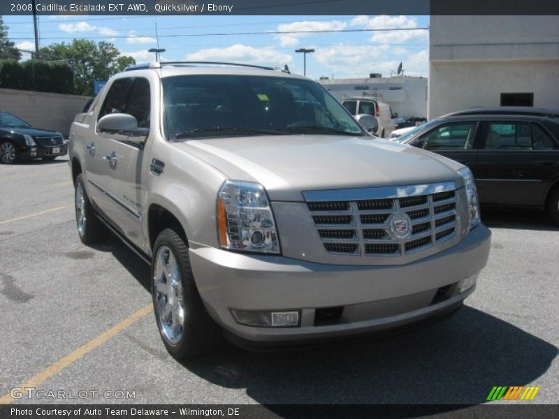 Quicksilver / Ebony 2008 Cadillac Escalade EXT AWD