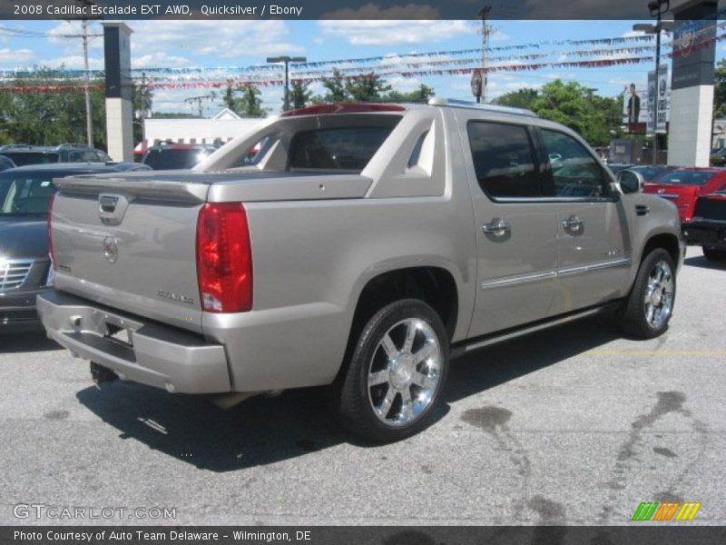 Quicksilver / Ebony 2008 Cadillac Escalade EXT AWD
