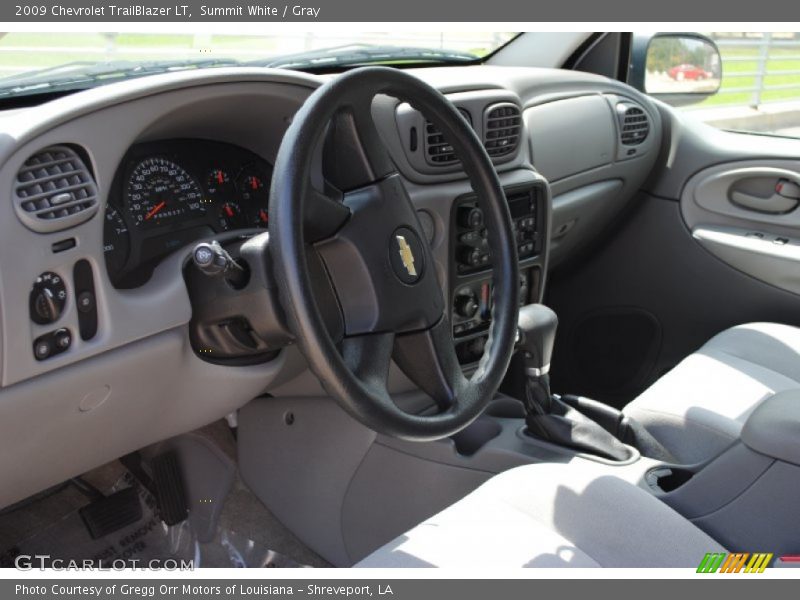 Summit White / Gray 2009 Chevrolet TrailBlazer LT