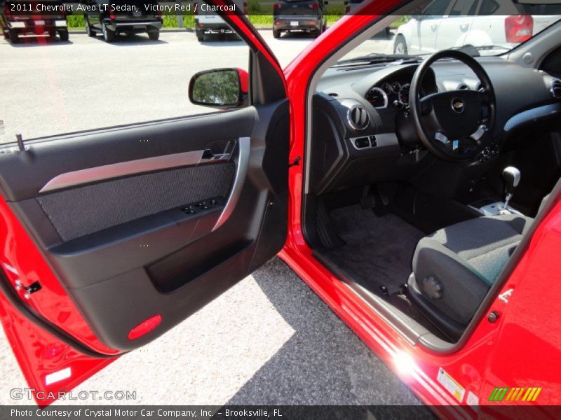 Victory Red / Charcoal 2011 Chevrolet Aveo LT Sedan