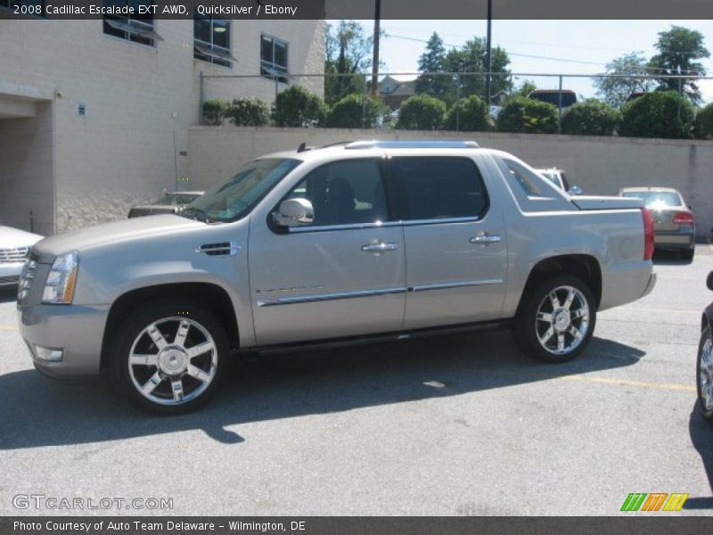 Quicksilver / Ebony 2008 Cadillac Escalade EXT AWD