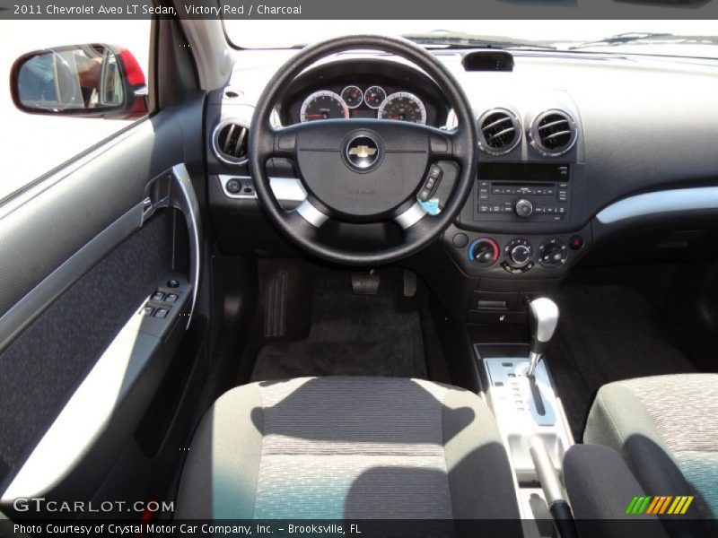 Victory Red / Charcoal 2011 Chevrolet Aveo LT Sedan