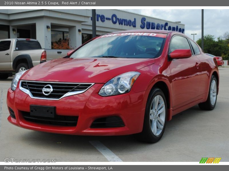 Red Alert / Charcoal 2010 Nissan Altima 2.5 S Coupe