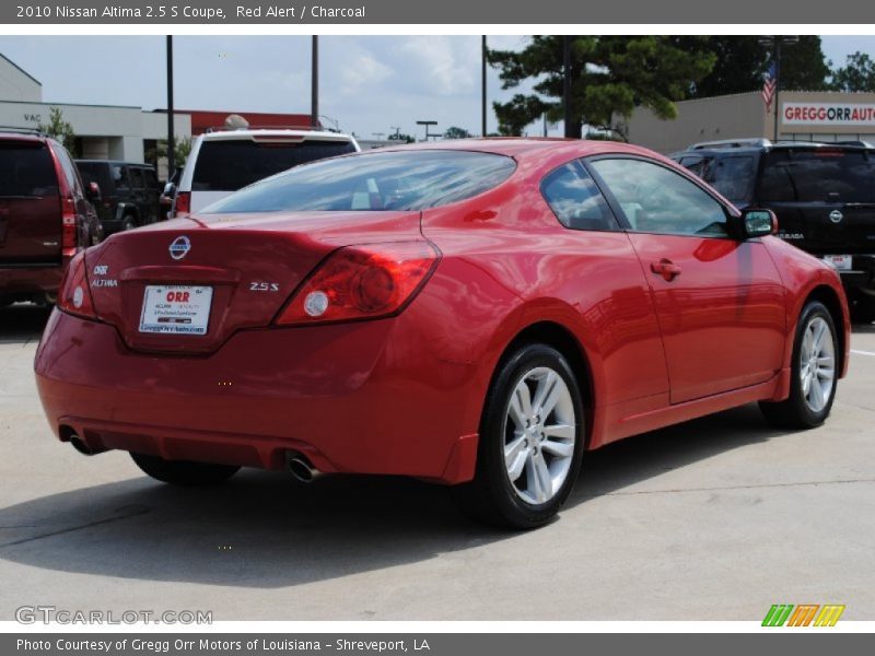 Red Alert / Charcoal 2010 Nissan Altima 2.5 S Coupe