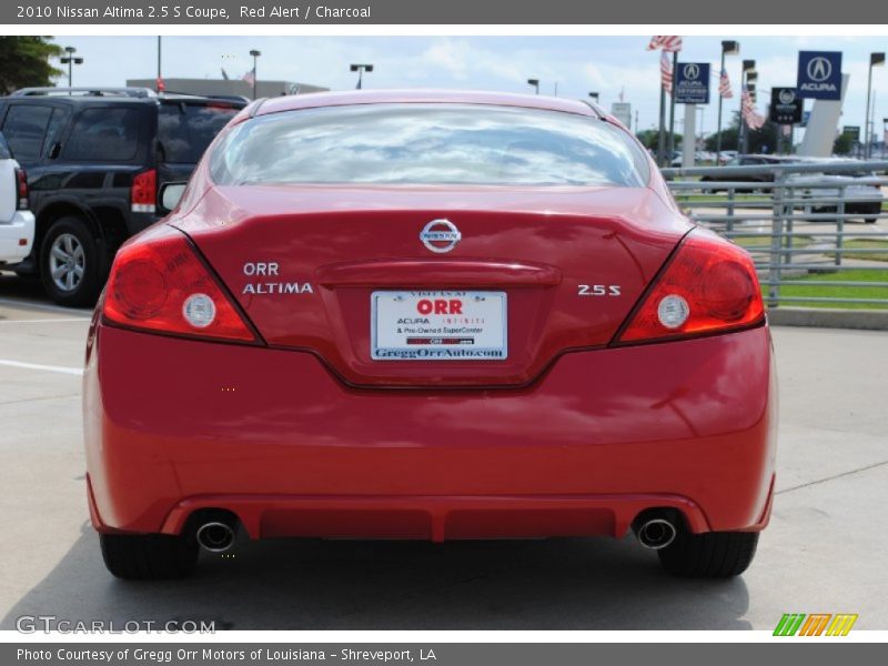 Red Alert / Charcoal 2010 Nissan Altima 2.5 S Coupe