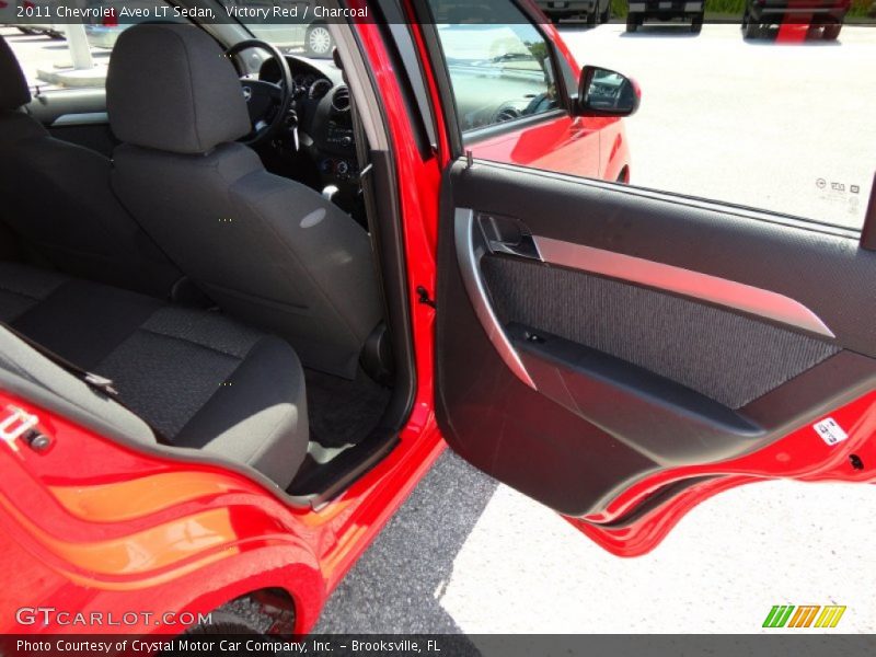 Victory Red / Charcoal 2011 Chevrolet Aveo LT Sedan