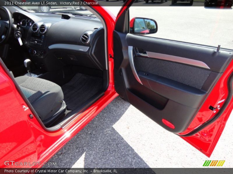Victory Red / Charcoal 2011 Chevrolet Aveo LT Sedan
