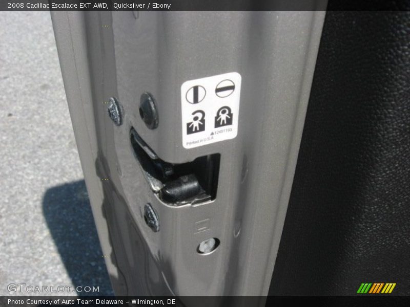 Quicksilver / Ebony 2008 Cadillac Escalade EXT AWD