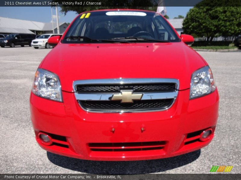 Victory Red / Charcoal 2011 Chevrolet Aveo LT Sedan