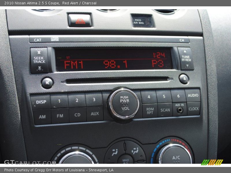 Red Alert / Charcoal 2010 Nissan Altima 2.5 S Coupe