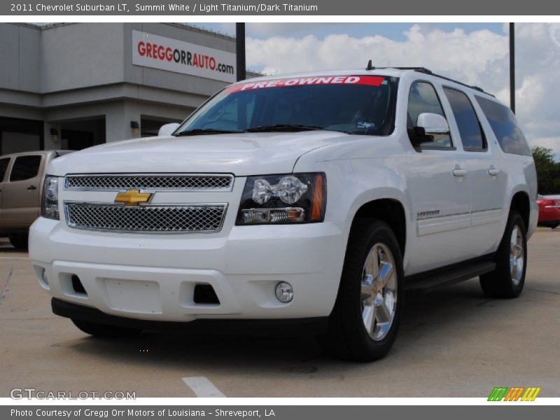 Summit White / Light Titanium/Dark Titanium 2011 Chevrolet Suburban LT
