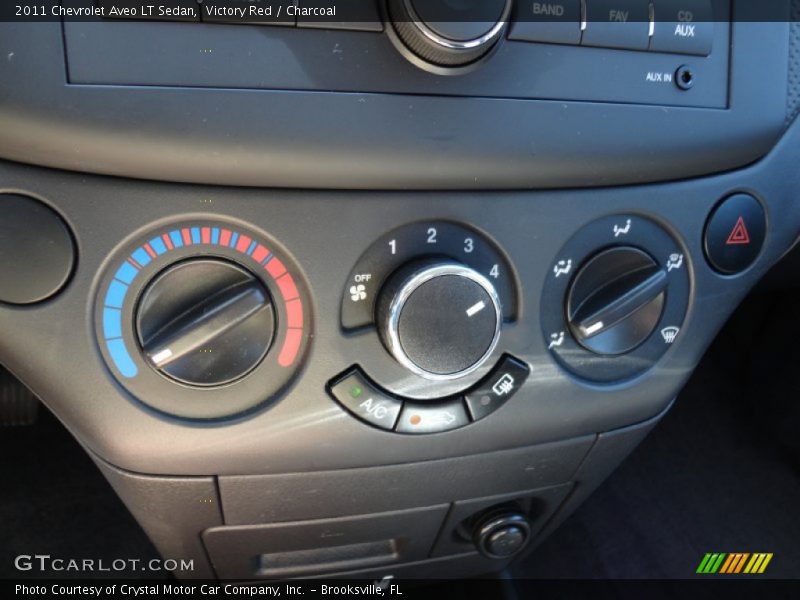 Victory Red / Charcoal 2011 Chevrolet Aveo LT Sedan