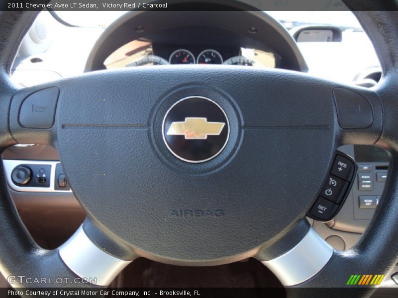 Victory Red / Charcoal 2011 Chevrolet Aveo LT Sedan