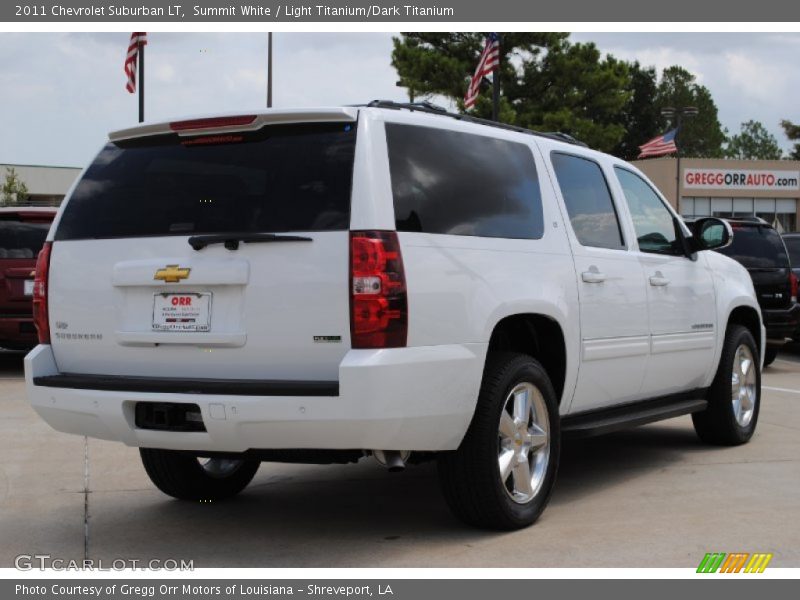 Summit White / Light Titanium/Dark Titanium 2011 Chevrolet Suburban LT