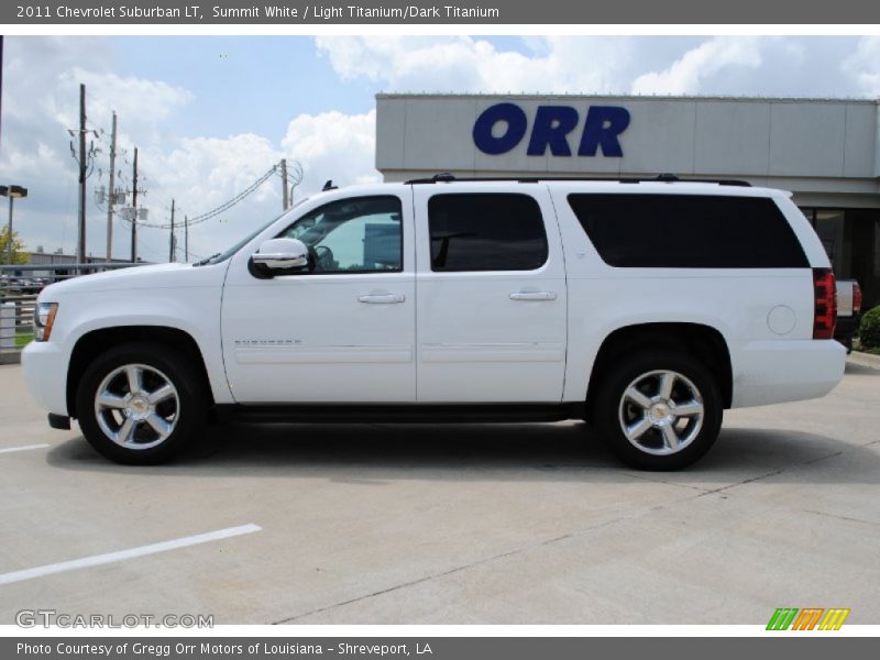 Summit White / Light Titanium/Dark Titanium 2011 Chevrolet Suburban LT