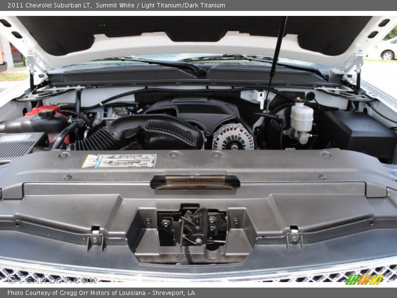 Summit White / Light Titanium/Dark Titanium 2011 Chevrolet Suburban LT