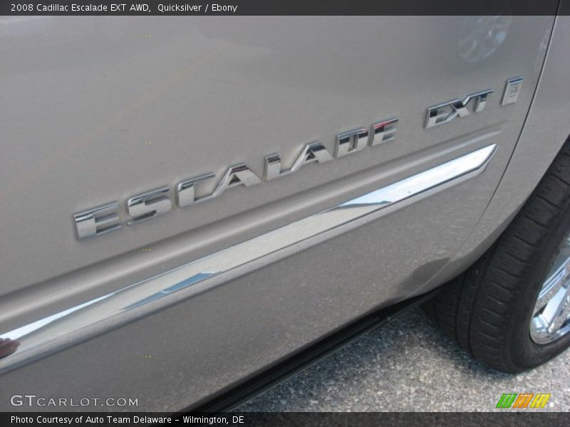 Quicksilver / Ebony 2008 Cadillac Escalade EXT AWD
