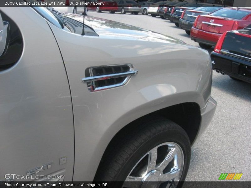Quicksilver / Ebony 2008 Cadillac Escalade EXT AWD