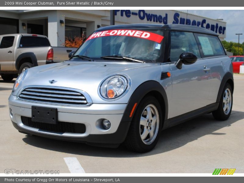 Pure Silver Metallic / Black/Grey 2009 Mini Cooper Clubman