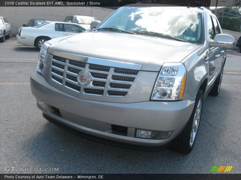 Quicksilver / Ebony 2008 Cadillac Escalade EXT AWD