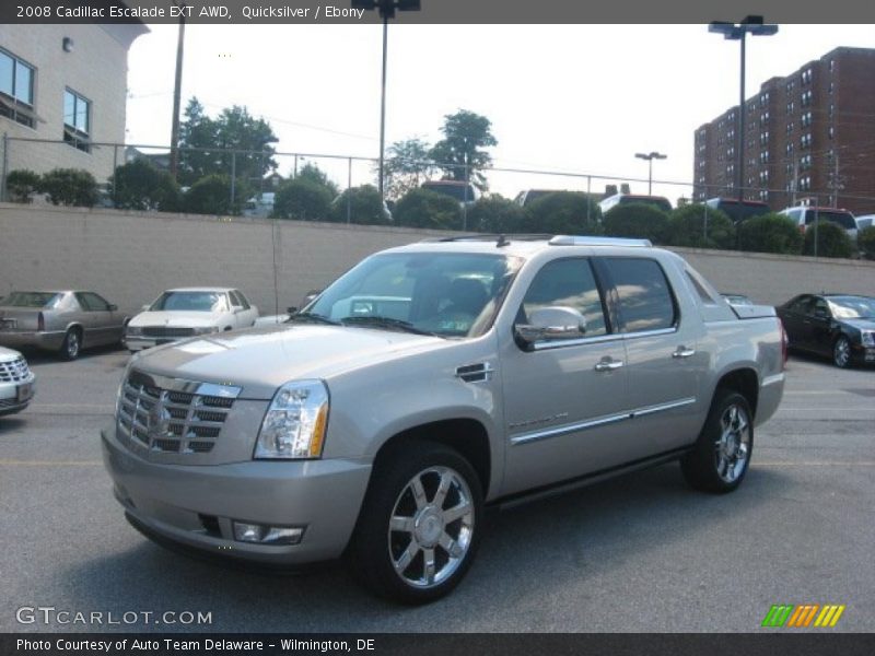 Quicksilver / Ebony 2008 Cadillac Escalade EXT AWD