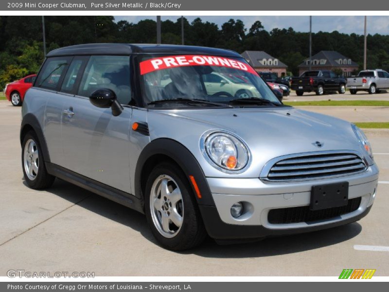 Pure Silver Metallic / Black/Grey 2009 Mini Cooper Clubman