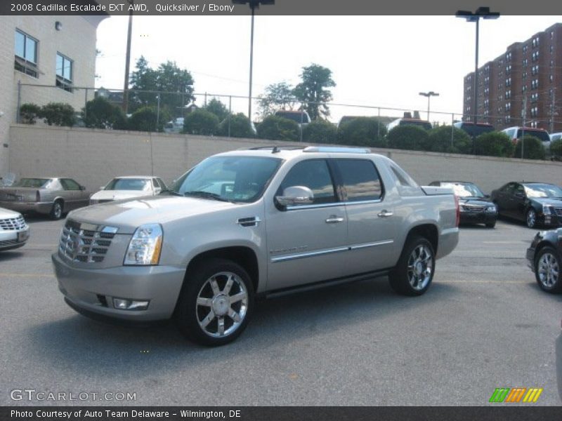 Quicksilver / Ebony 2008 Cadillac Escalade EXT AWD