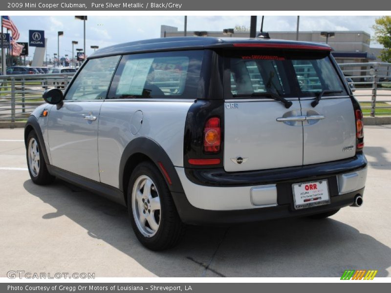 Pure Silver Metallic / Black/Grey 2009 Mini Cooper Clubman