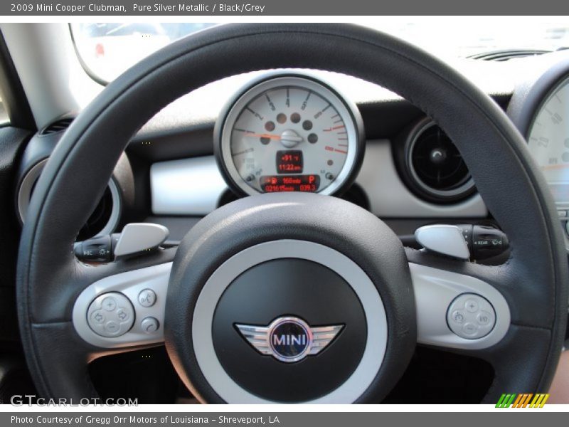 Pure Silver Metallic / Black/Grey 2009 Mini Cooper Clubman
