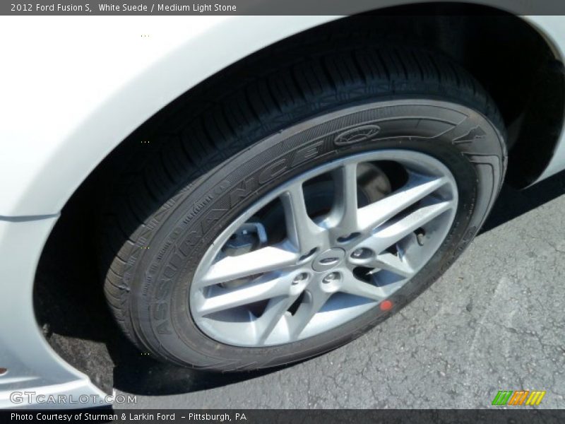 White Suede / Medium Light Stone 2012 Ford Fusion S