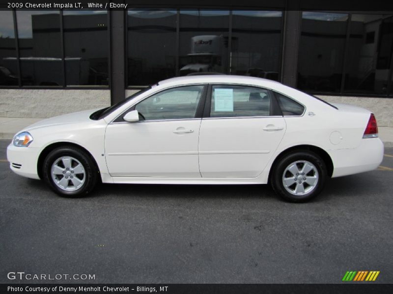 White / Ebony 2009 Chevrolet Impala LT