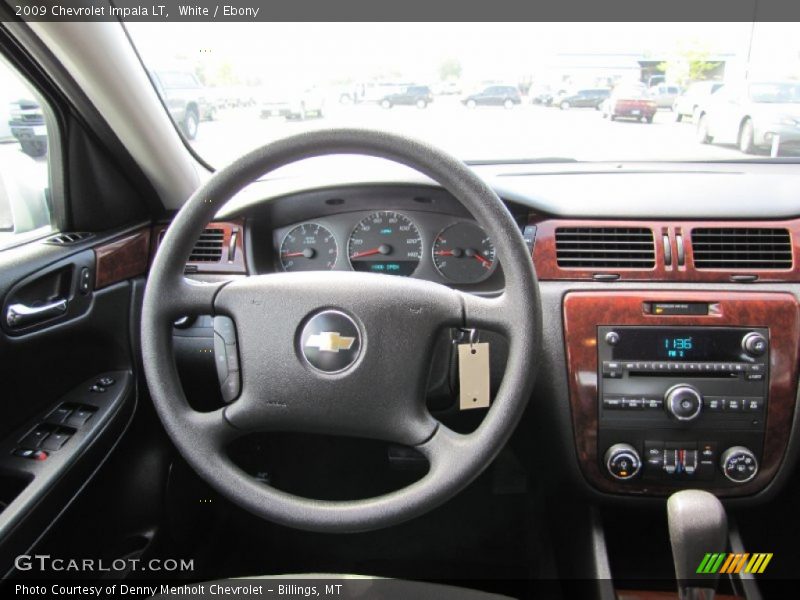 White / Ebony 2009 Chevrolet Impala LT