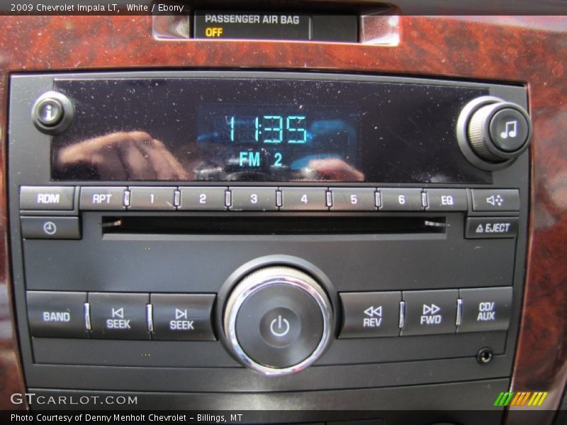 White / Ebony 2009 Chevrolet Impala LT