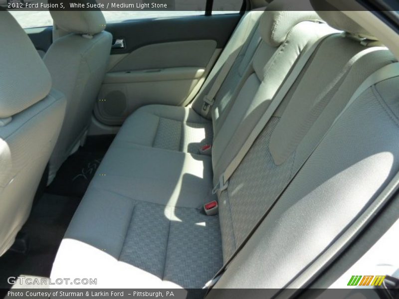 White Suede / Medium Light Stone 2012 Ford Fusion S