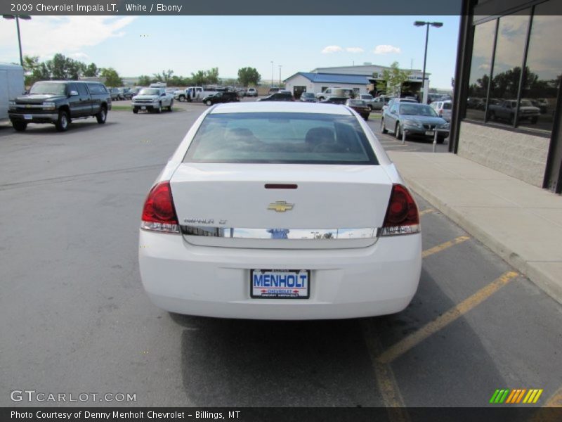 White / Ebony 2009 Chevrolet Impala LT