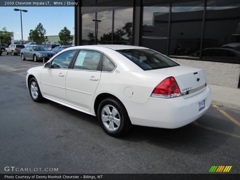 White / Ebony 2009 Chevrolet Impala LT